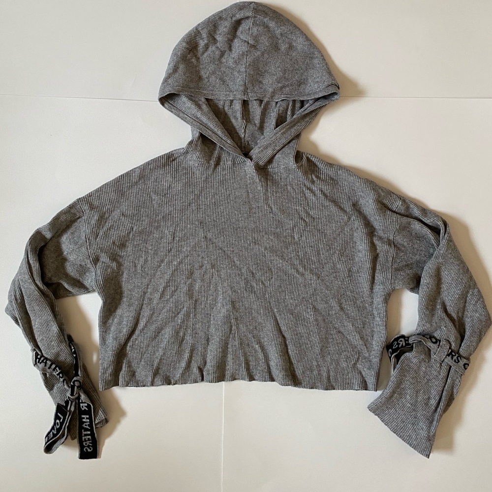 “Lovers Over Haters” Cropped Hoodie